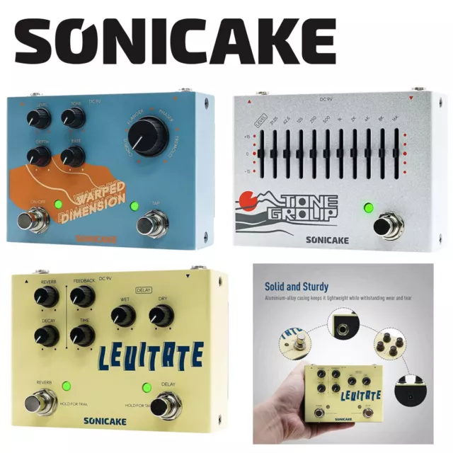 SONICAKE Levitate/Warped Dimension/Tone Group Equalizer Guitar Effects Pedals AU