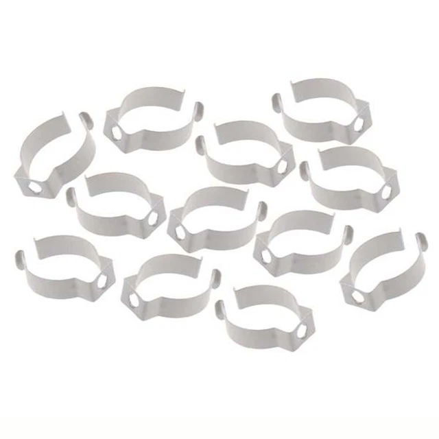 Clip Supporto T8 Per Tubi LED - 16 Pezzi In Acciaio Nichelato, Montaggio Semplice - Foto 9