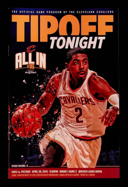 Kyrie Irving Cleveland Cavaliers NBA Playoffs Program 2016 Championship Season