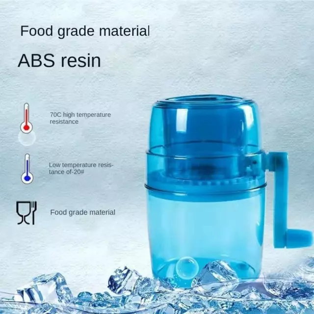 Hand Cranking Ice Crusher ABS Kitchen Tools New Shaved Ice  DIY