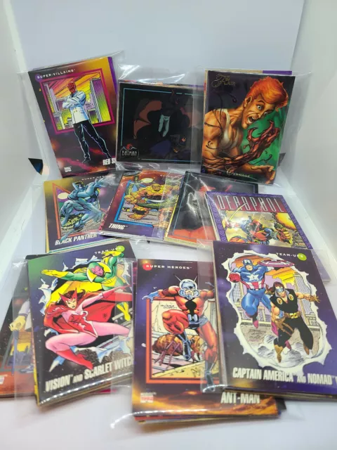 VINTAGE NON-SPORTS CARD LOT X 10 CARDS Marvel/DC Comics/Indy Comics/ Star Trek