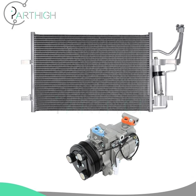 AC Condenser & AC Compressor Fit For 2004-2009 Mazda 3 2006-2010 Mazda 5