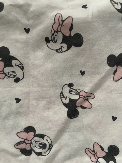 Juego de edredón y funda de almohada reversible para niños pequeños Minnie Mouse