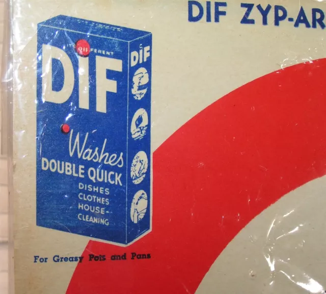 1940 Vintage DIF Washing Soap Detergent Promotional Advertising Reward ZYP-Arrow 2