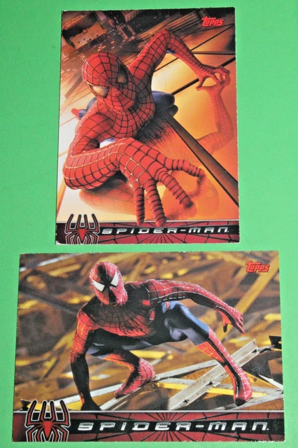 2002 TOPPS MARVEL Spider Man Movie promo Card Set P1 P2 wizard