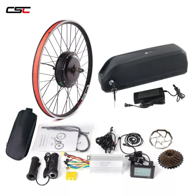 Electric Bike Conversion Kit 1500W 26 27.5 29'' and E Bike Li Battery 48V 18Ah