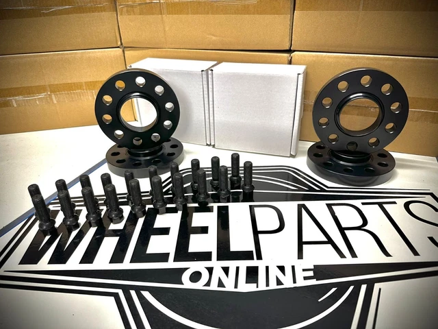 Black DEMON Wheel Spacers 15mm For Bmw 5x112 G Series X1 X2 X3 X4 X5 X6