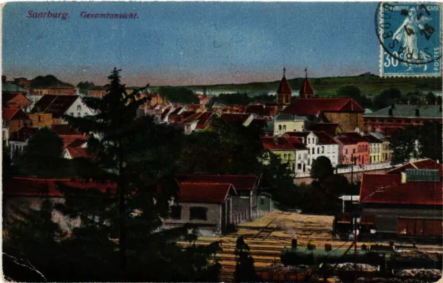 CPA AK SARREBOURG - SAARBURG i. L. - Gesamtansicht - Vue (387645)