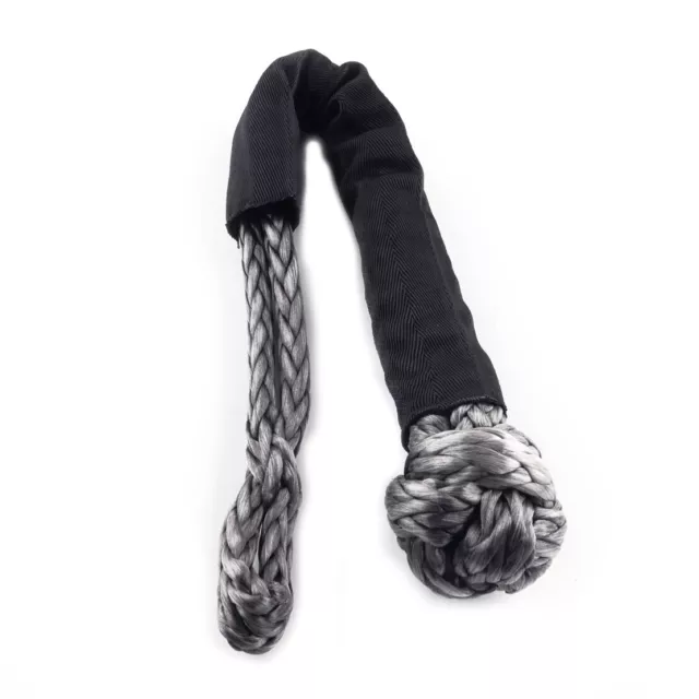 1/2" BLACK SOFT SHACKLE Recovery Synthetic Rope 55000 LB Breaking Strength HOT e