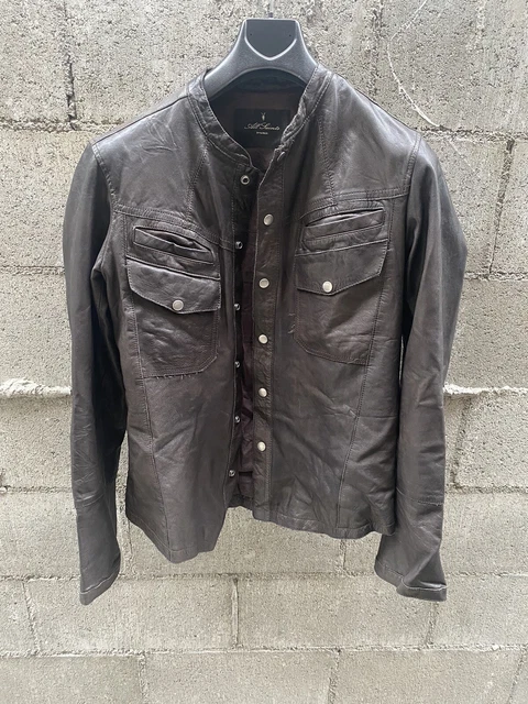 Mens ALL SAINTS Leather Monster Biker Jacket M