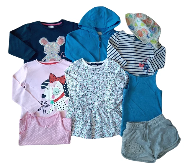 Girls Age 4-5 Years Large Bundle Dresses Jumpers T-Shirts Shorts Summer Clothes