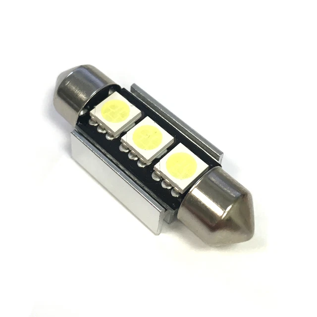 1x VW Phaeton 3D Bright Xenon White 3SMD LED Canbus Number Plate Light Bulb
