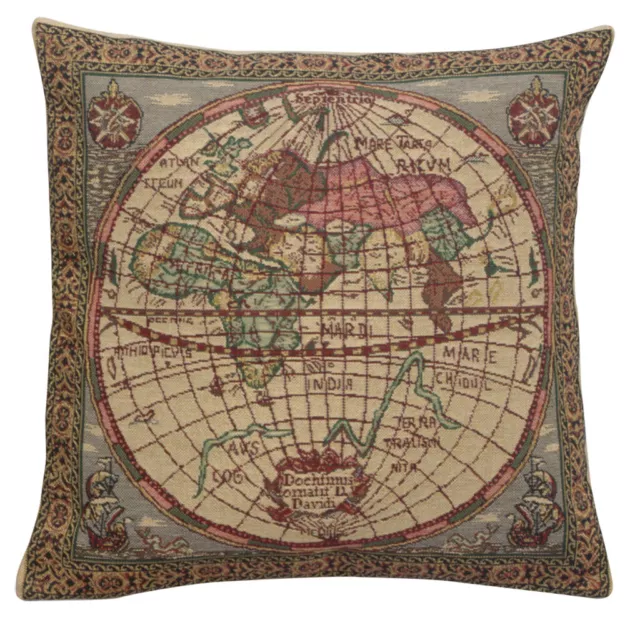 Map of the East Belgian Tapestry Throw Pillow Cover Decorative  Cushion Cover