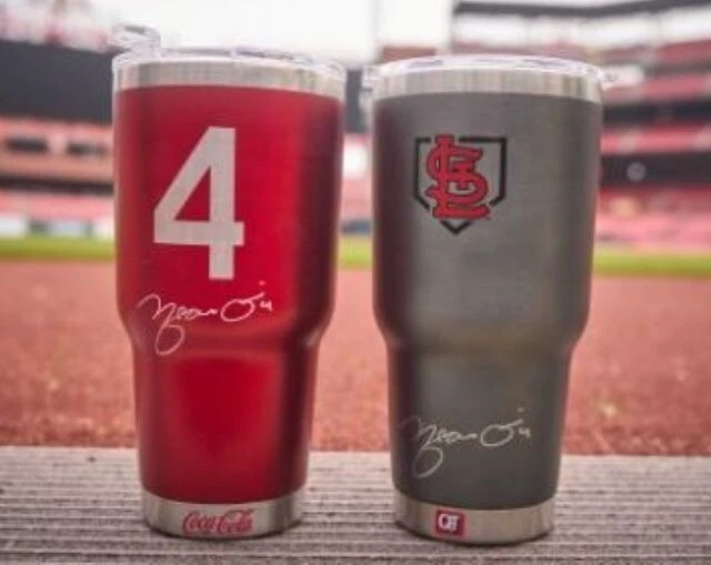 (2) St Louis Cardinals Yadier Molina Yadi Tumblers SGA 5/19/23 Both Colors