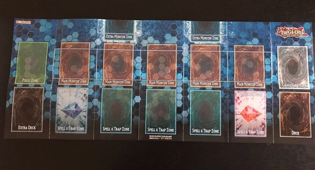 YUGIOH LINK STRIKE STARTER DECK PAPER PLAYMAT w EXTRA & PENDULUM Zones!  BLUE $2.99 - PicClick