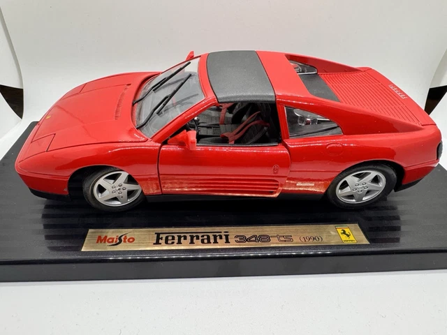 Miniature Maisto 1/18 - Ferrari 348 TS Cabriolet Rouge - Collection