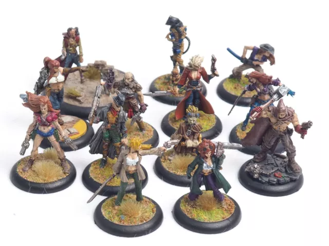 Wyrd Games Malifaux 1St Edition Neverborn Outcast Minis X 13. Painted. Brown 177