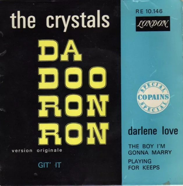 The Crystals Da Doo Ron Ron / Darlene Love Playing For Keeps French Orig Ep 45