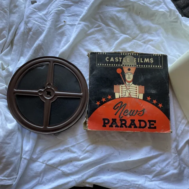1951 THE NEWS PARADE 16mm Film In Original Box Complete Edition Used