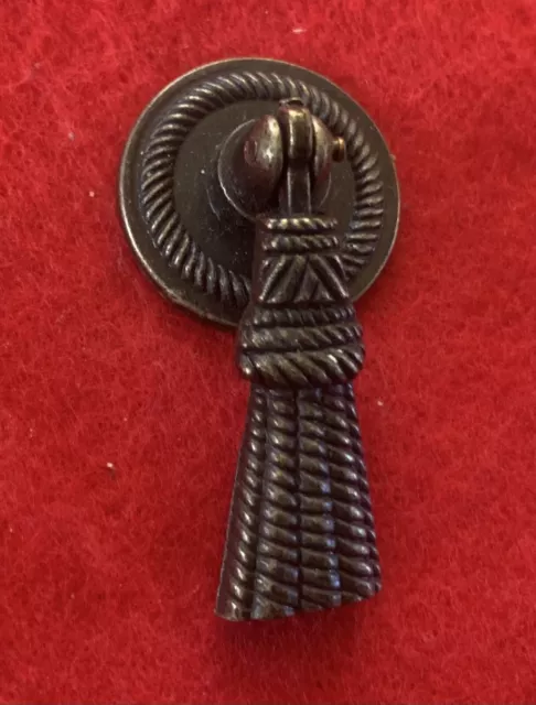 Brass Bronze MId Century Modern MCM Vintage Hardware Pendant Drop Drawer Pull