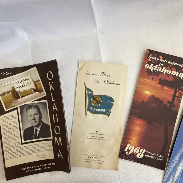 Vintage Oklahoma State Maps And Pamphlets