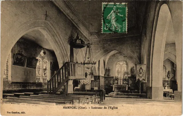 CPA Nampcel- Interieur de l'Eglise FRANCE (1020754)