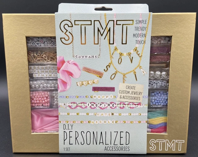NEW DIY KIDS Trendy Personalized Custom Jewelry Accessories Kit STMT