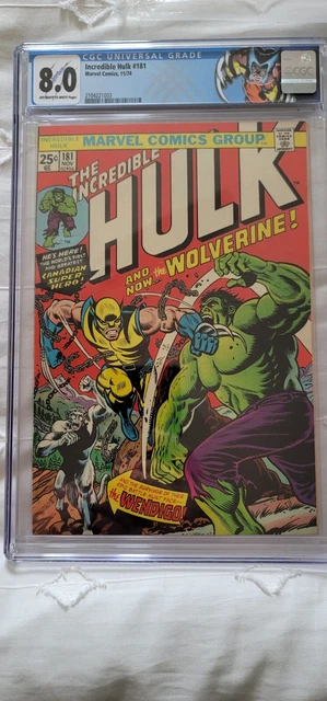 Incredible Hulk #181 CGC VF 8.0  1st Appearance Wolverine! With Stamp