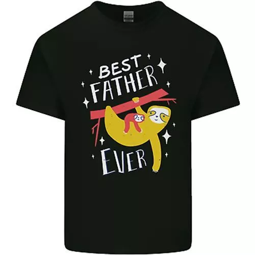 T-shirt top da uomo cotone Fathers Day divertente sloth papà papà papà papà