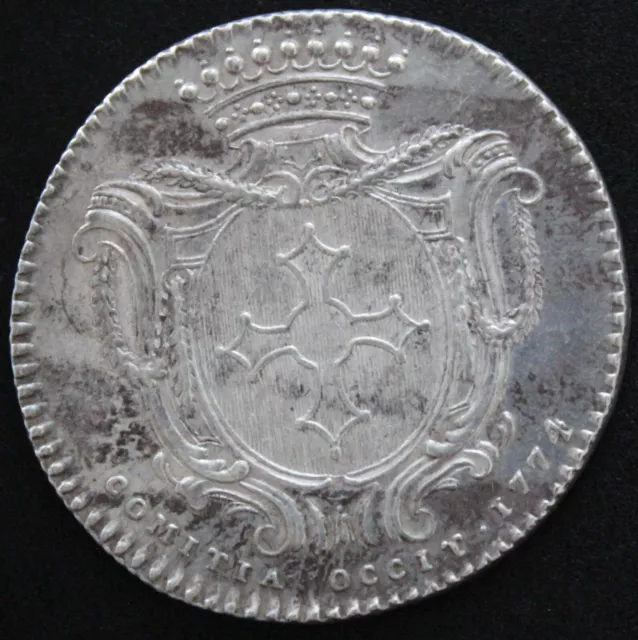 Jeton Louis Xv Etats De Languedoc 1774 Argent