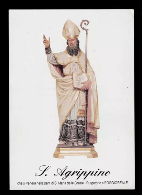 Santino Holy Card Image Pieuse  Heiligenbild  San Agrippino