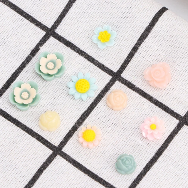 Decoraciones Flores Scrapbook Adornos Teléfono Flatback-