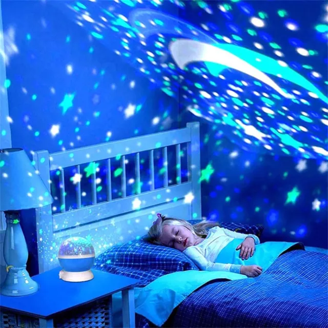 2023 Planetarium Children Bedroom Rotating Sky Moon Kids Gift Lamp Star Night