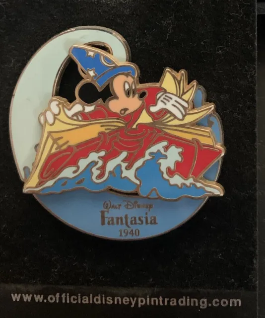 Mickey Mouse - Sorcerer Wave book spinner Fantasia disney pin