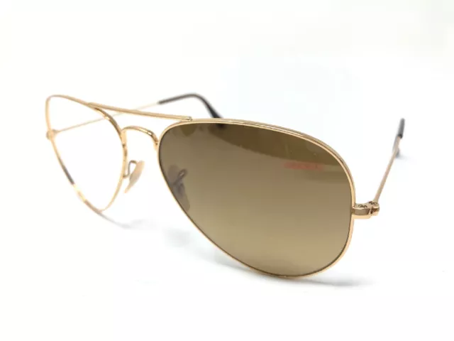 RAY BAN RB3025 AVIATOR L 001/M2 Sunglasses Frame Italy 58-14mm Gold Wrap Y143