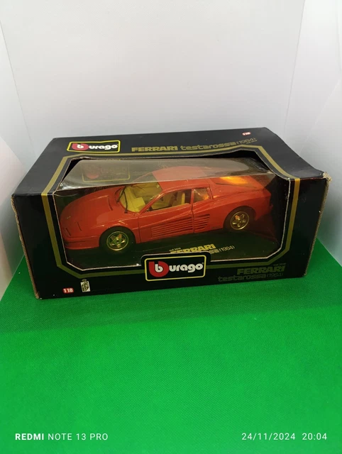 Modèle Réduit Burago 1/24 Ferrari 126 C4 Turbo - N°6111 - Occasion Avec Boîtier - Fabriqué En Italie