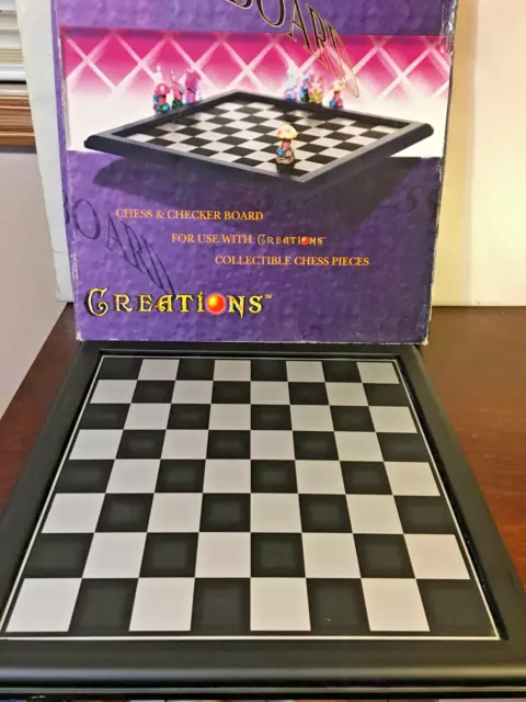 Creations Chess & Checker Board For Use With Chess Pieces Chessboard