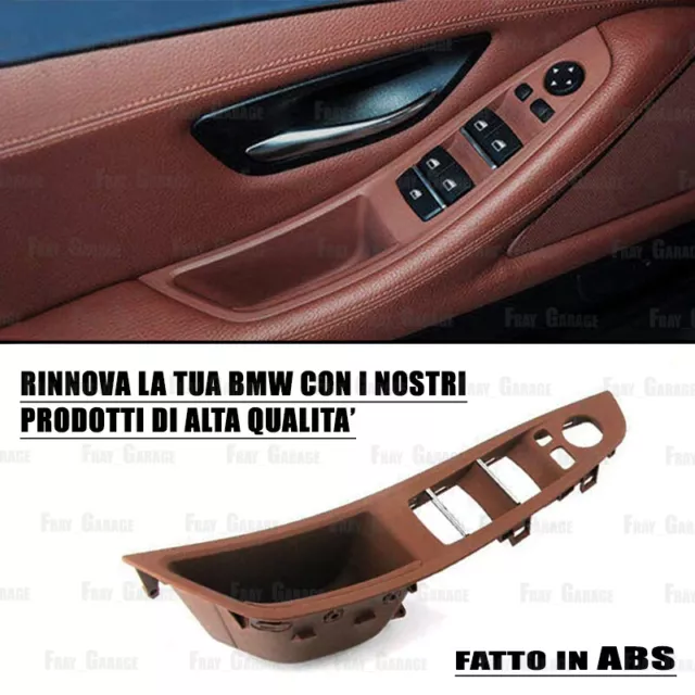 Tirante Maniglia Interna Ant Sinistra per BMW Serie 5 [F10 F11 M5] Col: RED WINE