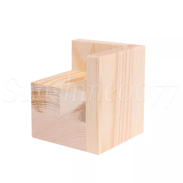 4 pezzi alzata quadrata piedi in legno per mobili letto divano letto aggiungere 50 mm altezza 2
