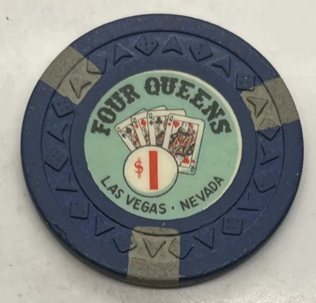 Four Queens $1 Casino Chip Las Vegas Nevada Arodie Mold 1966