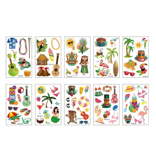 Pegatinas Para Niños Pegatinas Hawaianas Pegatinas Dibujos Animados