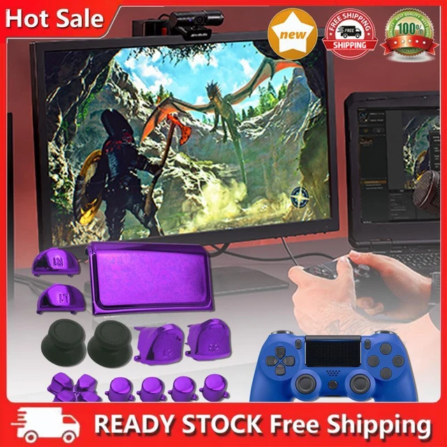 REPLACEMENT FULL SET Buttons Replace for PS4 Slim Controller JDM040