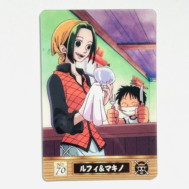 NO.70 MONKEY D. Luffy Makino One Piece Gummy Card Trading Card Bandai