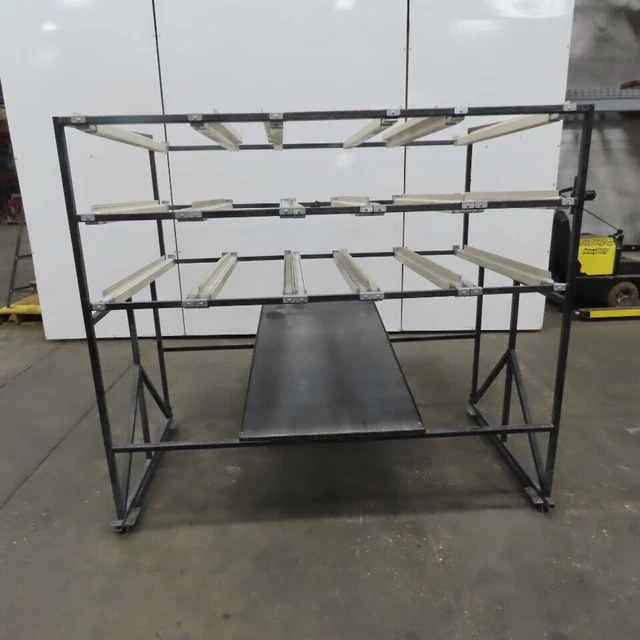 Modular Rolling Gravity Flow Skate Roller Rack Shelving Unit 72x67x66"