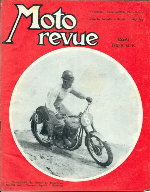 MOTO REVUE . N° 1307 . 22 septembre 1956 . Essai 175 AGF .