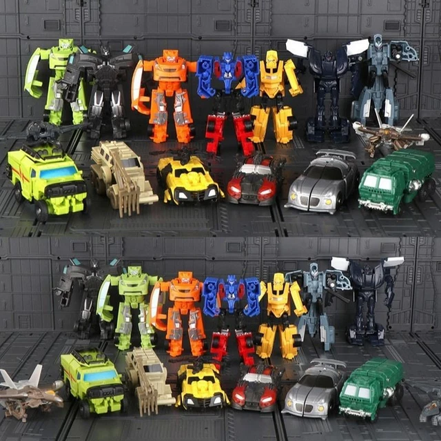 MINI TRANSFORMER TOY Optimus Prime Megatron Robots Car-Action Figures ...