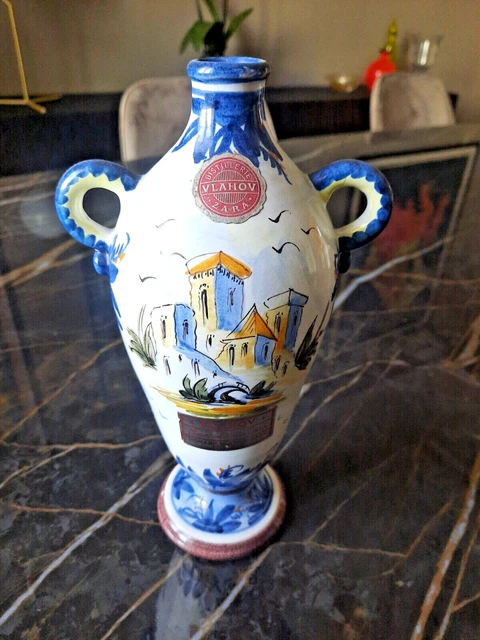 Bottiglia ceramica pubblicitaria distillerie VLAHOV ZARA