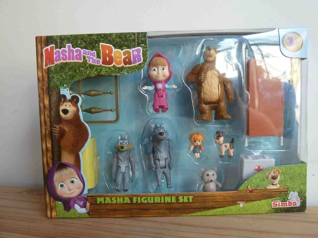 SIMBA MASHA ET Michka Mini Univers Coffret 7 Figurines Neu EUR 8