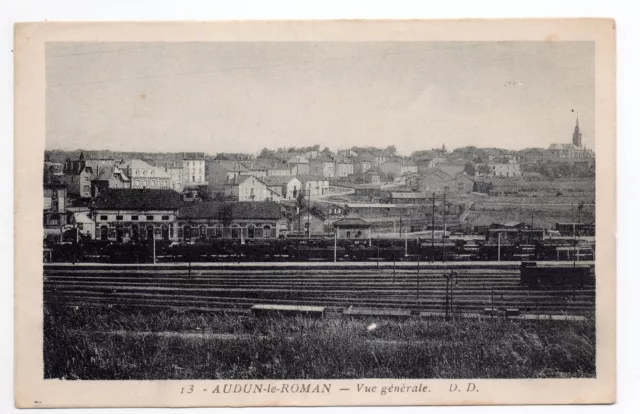 AUDUN LE ROMAN Meurthe et Moselle CPA 54 train station general view