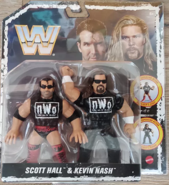 WWE Mattel Retro NWO Outsiders Kevin Nash & Scott Hall Wrestling Figuren